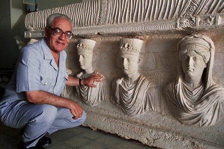 In Memory of Khaled al-Assaad,As Chief Archeologist of Palmyra, he oversaw the evacuation of artifac