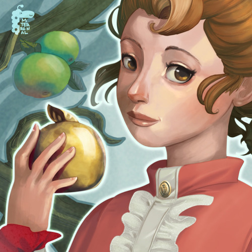 mterrenal: Finished. Flora Reinhold Fanart from Professor Layton. I’ve added a close up of the face