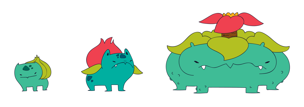 kaseythegolden:  Oops, drew some Pokemon, I guess! 