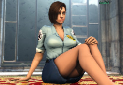 deadboltreturns: Jill Valentine special. Photoshoot in a sexy police uniform. Find all picture below. :3 Note: Since it’s the month of Jill Valentine (according to me), I had to at least get one day with her in it.  Full Resolution 01  02  03 04