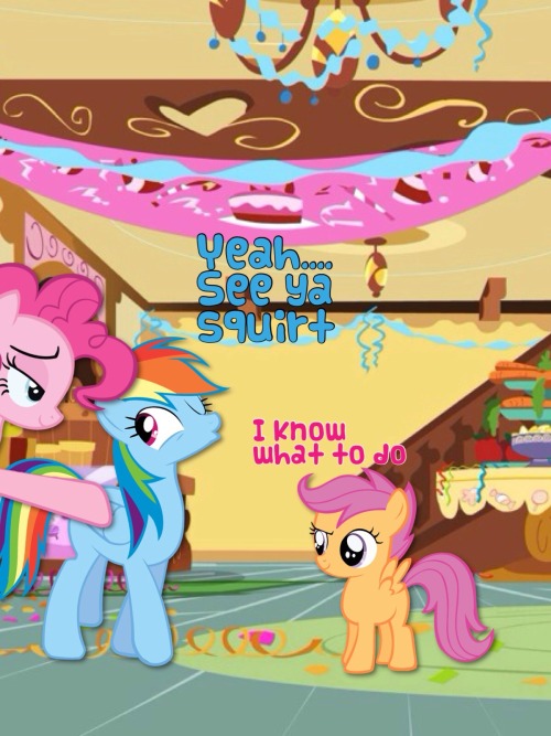 askanewscootaloo:  Staring rainbows-and-dashes  X3!