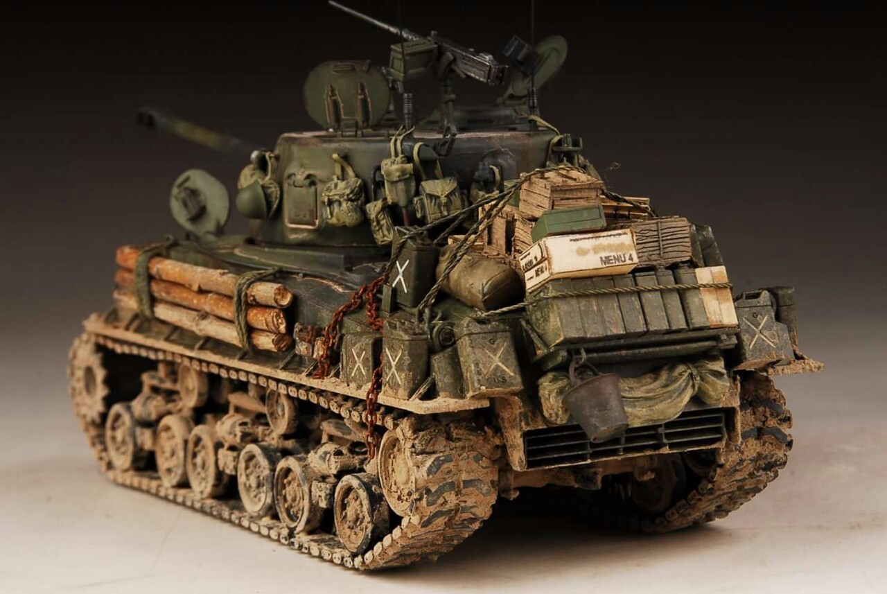scalemodelsilike:  M4A3E8 Sherman “Easy Eight” Fury (1/35)