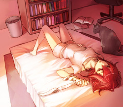 amazing-anime-pictures:  room by soulnightwish