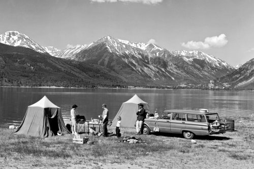 vintagecamping: Some real Rocky Mountain camping with the 1961 Ford Falcon WagonColorado, 1963