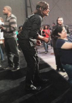 reedusnorman:  Behind the scenes with Norman Reedus on Inside The Actors Studio (via)