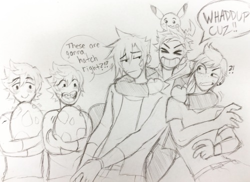 lazychocobo:  Just a quick question:  Spark as a verrrry distant cousin? Yes/No/Probs?