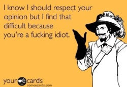 Hence, why I don&rsquo;t respect anyone.