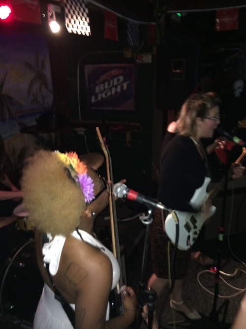 adultinsect:  CROW DOUBT ( beyonce-huxtable’s band doing a No Doubt cover set ) at Harold’s Place in San Pedro CA 10/31/14