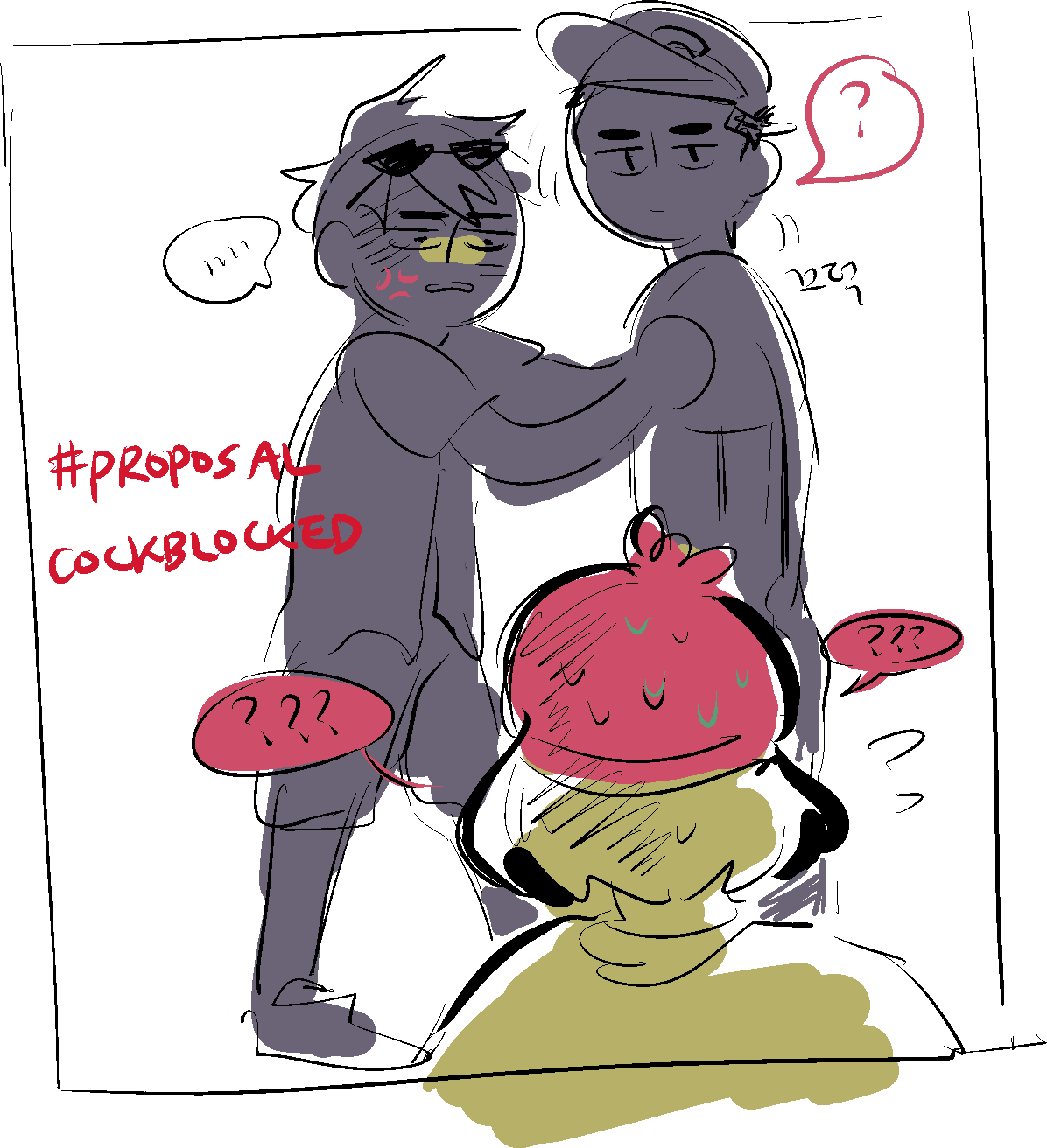 yahoberries: based on ectoviolet’s hc where instead of a honeymoon, blue initially