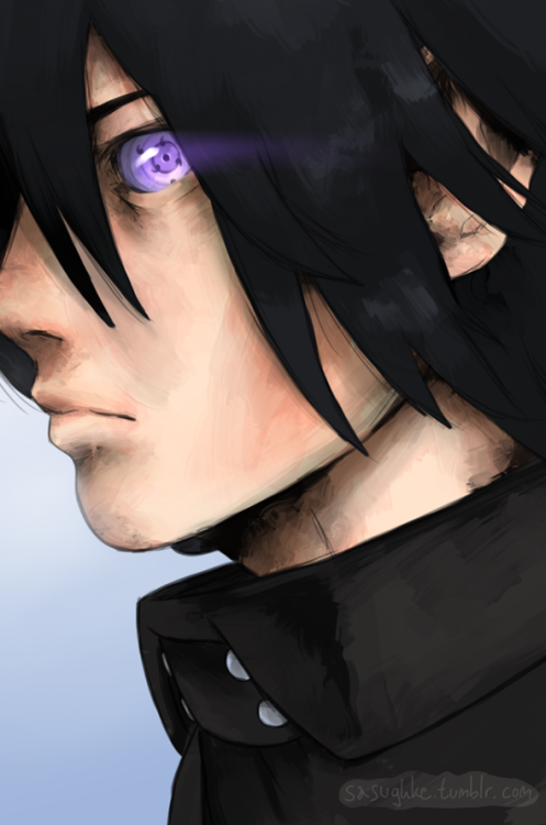 sasughke:  originally i just wanted to find the best way possible for me to draw the rinnegan because i always mess it up.. but then this turned into an unexpected painting, oops.also this is just a cropped image, the original sized one can be found here