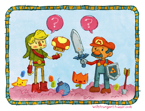 I think Mario and Link are a bit confused.