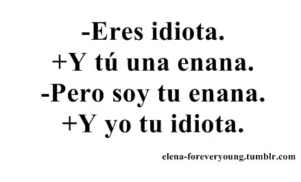 youarestilltheonlyoneforme:  elsilenciodelosinocentes:  panfrancesconmantequillaypate:  Enana ella, idiota yo? Ahsnajdn no:( ay ya si :3  chucha nosotros peleabamos así weon:(( por la chucha lo extraño:c  Que hermoso *-* 