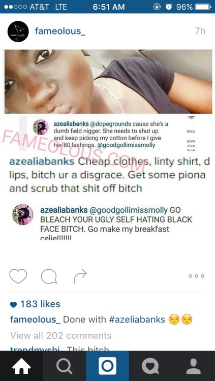 churchofpopforum:Azealia Banks tells black teen to bleach herselfJoin us over on the COP Forums for 