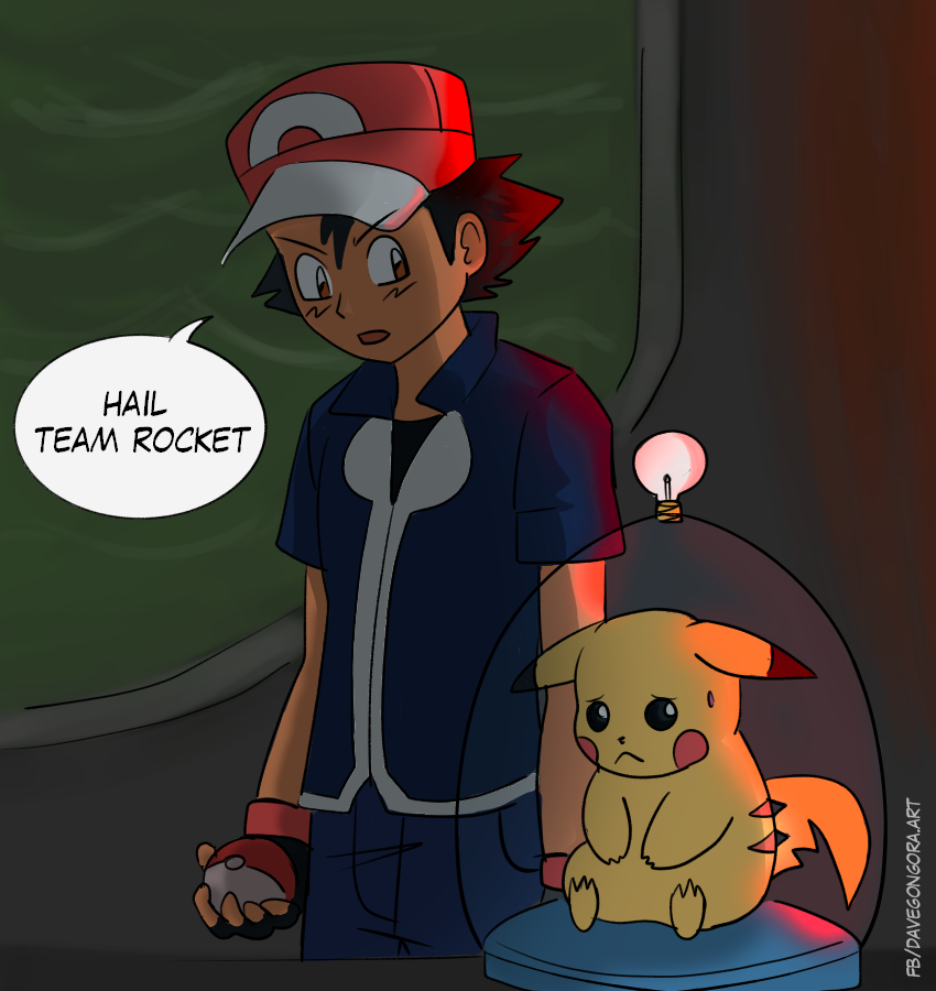 davegongorart:  Even Ash is now a traitor!!! All Hail Team Rocket!!!