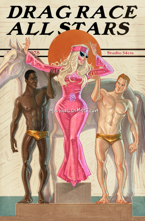 michaeldimotta: My collection of illustrations from Rupaul’s Drag Race All Stars Season 3! Each sea