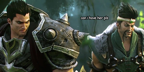 generaldarius:  // draven shrugs during this scene it amuses me so