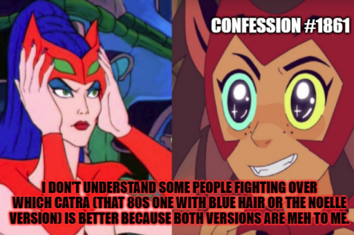 “I don&rsquo;t understand some people fighting over which Catra (that 80s one with blue hair or the 