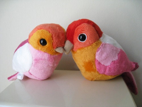 sosuperawesome:Pride Bird PlushiesYinza on Etsy