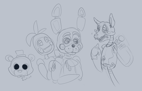 Opinions on toys: Toy Chica: Happy Toy Bonnie: Cute Small Toy Freddy: No Toy Foxy: Who Knows This wa