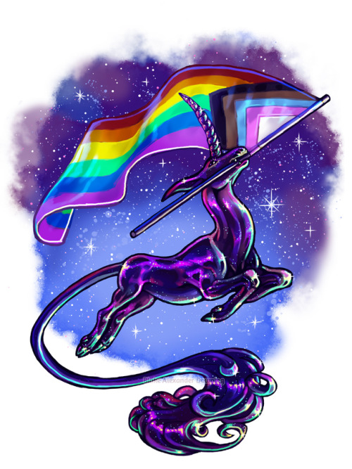 Wanted to draw something with this rainbow flag design, too!