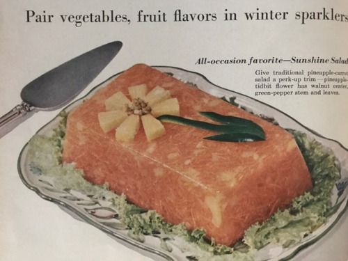 My own Sunshine Salad from Better Homes & Gardens Salad Book 1958.