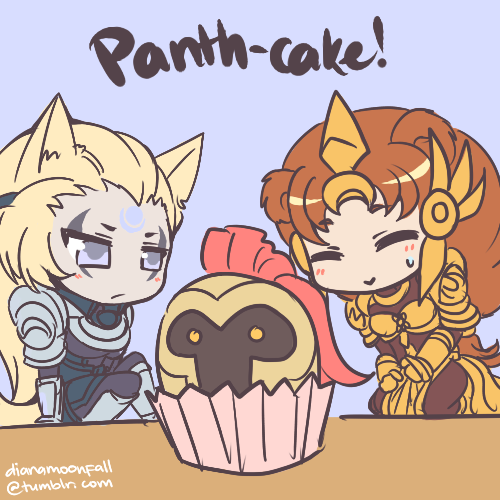 dianamoonfall:  ( That’s Wolf Diana, Lion Leona and Kitty Akali askimagginesummoner