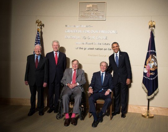 George H. W. Bush - George W. Bush Library Dedication Event