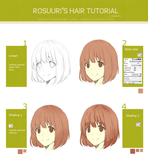 Porn Pics rosuuri:Quick and sloppy hair tutorial for