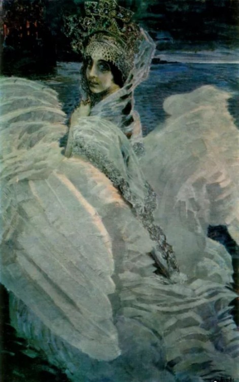 enchantedbook:The Swan Princess by Mikhail Vrubel, 1900