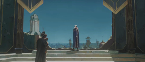 During Mel's Flashback To Her Childhood In S1, There's A Moment Where Ambessa Stands Alone In The Ruined