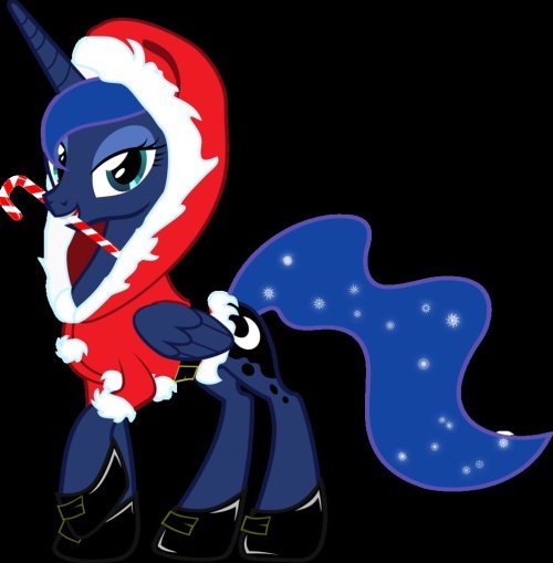 XXX mylittlepony4u:  Chrismas Luna….Don’t photo