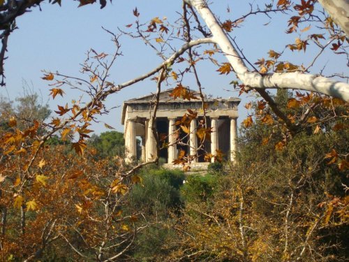Row 1:  Temple of Piety, Autumn at the SerapeumRow 2:  Winged Victory,  HermesRow 3:  Temple of Heph