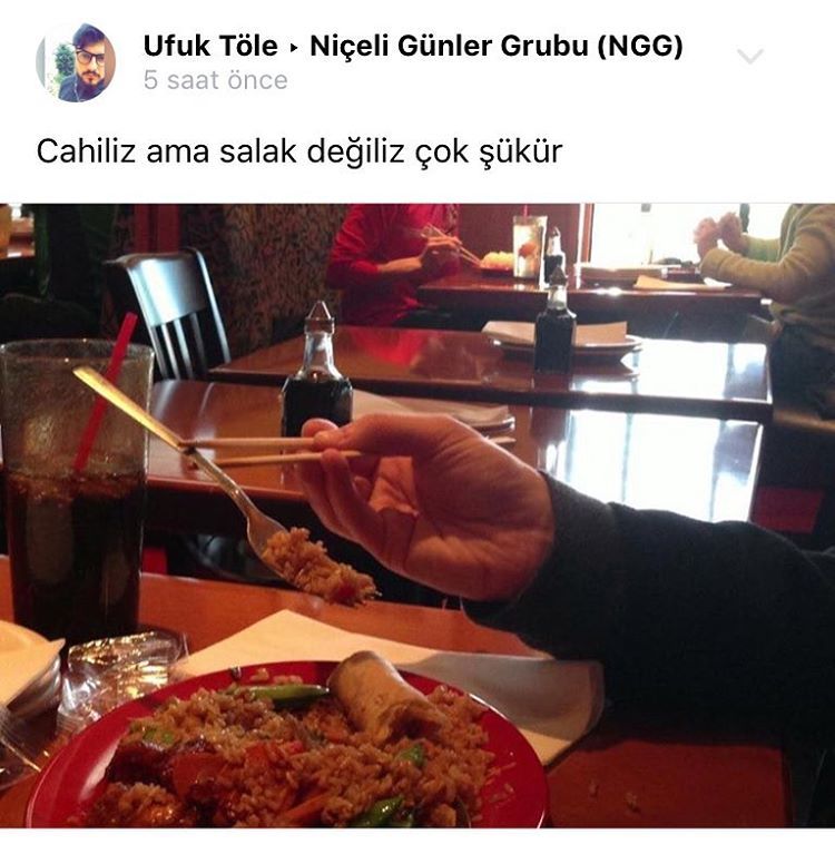 cahiliz ama salak değiliz çok şükür