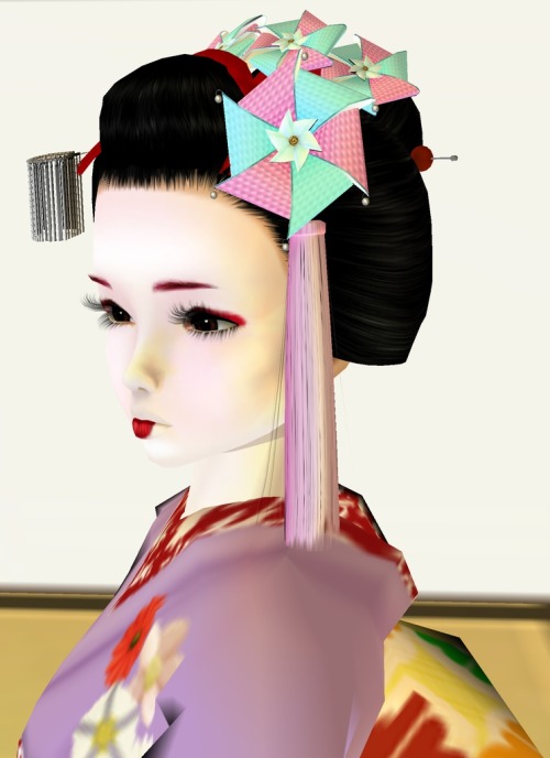 miyajimacho-imvu:  Today in Miyajimacho: minarai debut of Mitsuharu (美月春)  from Hanai okiya On 