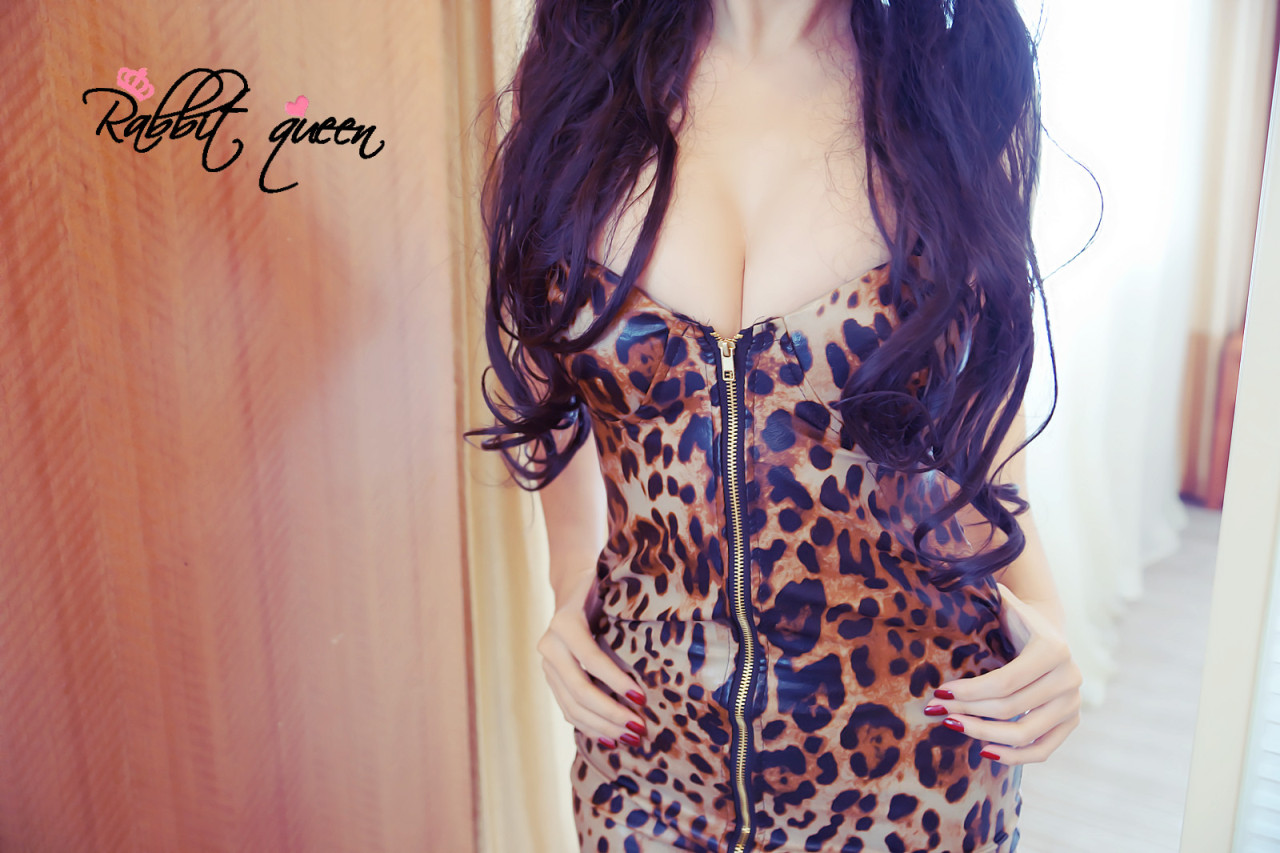 rabbitqueennude:  蕾丝兔宝宝VIP私人定制の齐B豹纹 by www.rabbitqueen.net