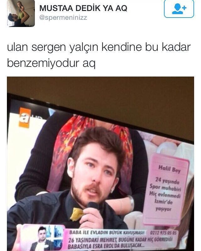 Ulan Sergen Yalçın kendine...