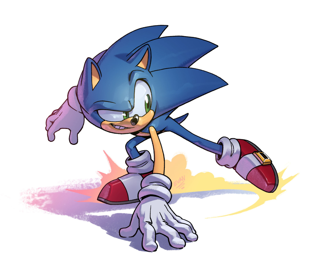 ง'̀-'́)ง  Sonic, Hedgehog art, Sonic art