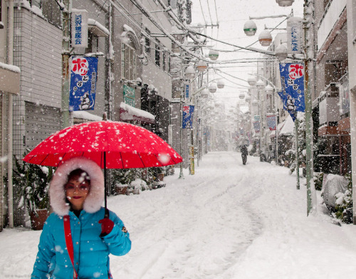 I walked to Okusawa in the midst of a rare heavy snowstorm, but I did not expect to find a woman wit