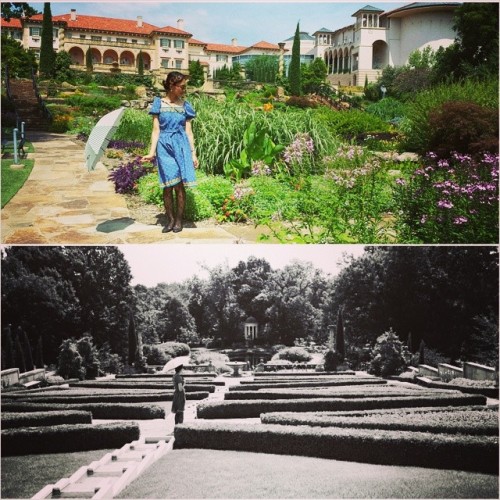 @cheapthrillsvintage I wore your dress at the Philbrook museum ;) I just loved the summery blue dres