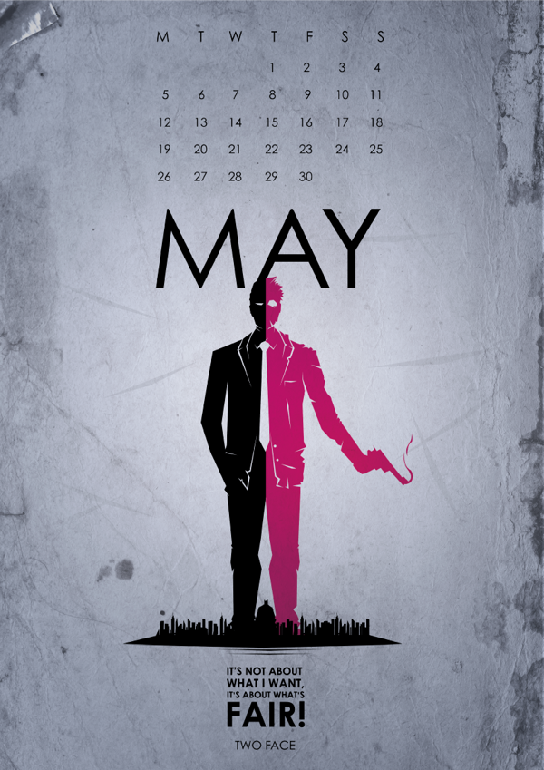 thecyberwolf:  Batman: Gotham’s Most Wanted - 2014 Calendar (Part 1) by Abdudavids -