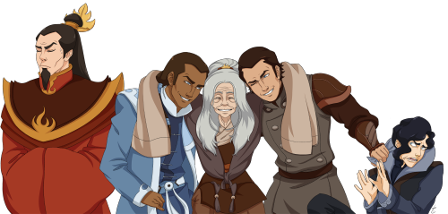 moonsugarishighlyaddictive:When Avatar: The Last Airbender meets Avatar: The Legend of Korra.I alm