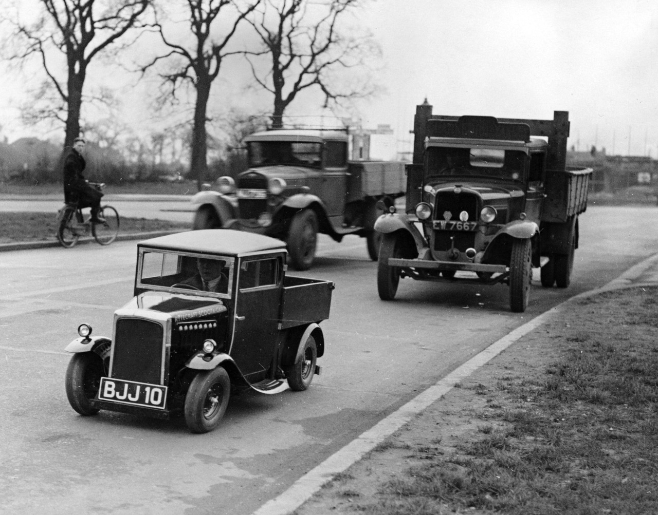 Reg Speller -  The newly built one horsepower Rytecraft lorry, believed to be the