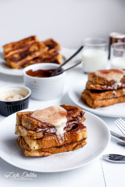 rarest-beauty:  intensefoodcravings:Cappuccino French Toast with Coffee Cream | Cafe Delites Mmmm…french toast!  oh my yes