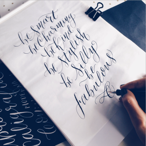 Just be&hellip;✒️✨ #calligraphy #modernacalligraphy #pointedpen #caligrafia #magicalligraphy #ca