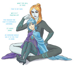 scribbly-z-raid:  Midna sees Fi in her human