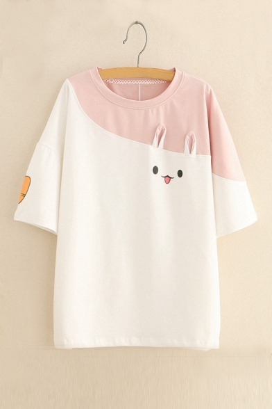 bigbig8899: Fresh Style Printed T-Shirts  Rabbit&Carrot - Rabbit  Letter Fish - Letter Cat  Cartoon Face - Cats  Cat Face - Black Cat  Yey Yasss - Letter Fish Girls are born to be lovable, click them!! 