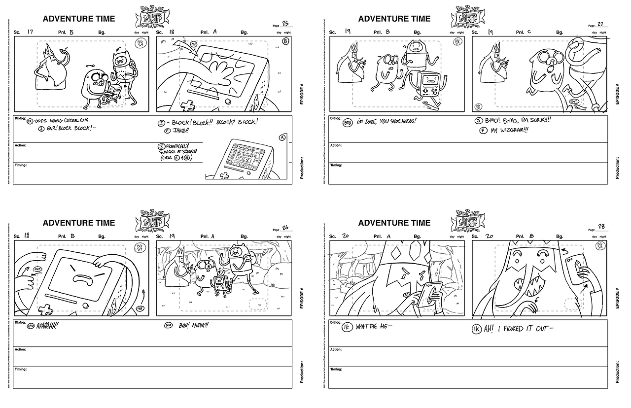 charmainevee: My storyboard test for Adventure Time I did back in 2015~  **FYI, I