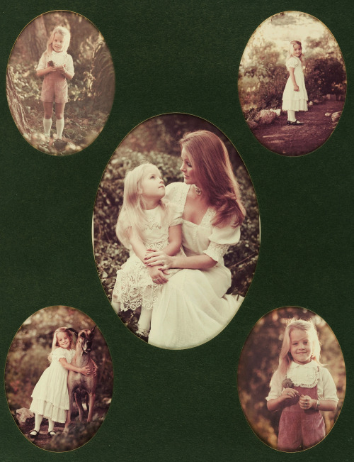 maureensadoll:‘Priscilla and Lisa Marie Presley photo display given by Elvis to Vernon and Dee
