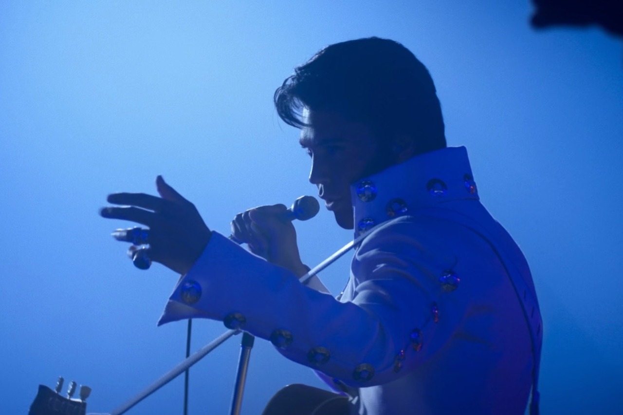 Elvis (dir. Baz Luhrmann).
“Luhrmann imagines the iconic rise and fall life of Elvis Presley as the “King of Rock and Roll” with all of his trademark maximalist flash and hyperactive direction. Starring a rhinestone-clad Austin Butler as the legend...
