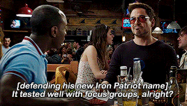 mcufam: Rhodey being a proud action boi